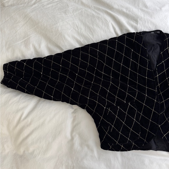Zara Velvet Rhinestone Jacket - Picture 6 of 7